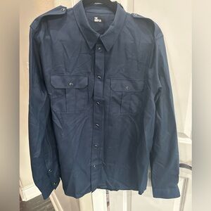 The kooples Dark Blue Men's Shirt Jacket